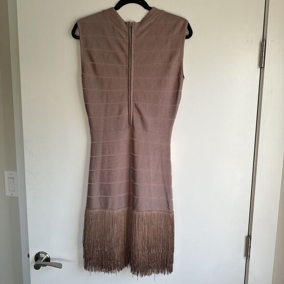 VENUS Pink Mauve Flapper Fringe Holiday Party Dress Women's 6 Wedding Prom - Picture 2 of 12